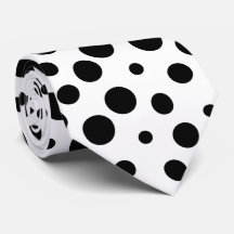 Schwarze Polka Dots Muster auf Weiß