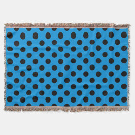 Schwarze Polka Punkte am Himmel blau Decke