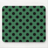 Schwarze Polka-Punkte auf kelgrün