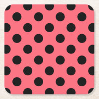 Schwarze Polka Punkte auf Korallen