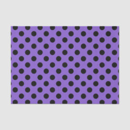 Schwarze Polka-Punkte auf Lavendel Seidenpapier