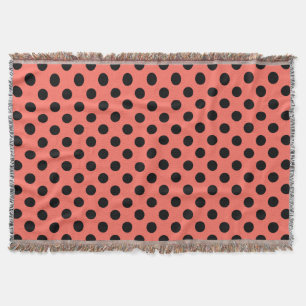 Schwarze Polka-Punkte auf lebende Korallen Decke