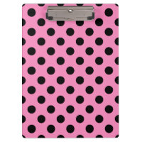 Schwarze Polka-Punkte auf Rosa