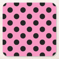 Schwarze Polka-Punkte auf Rosa
