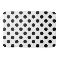 Schwarze Polka Punkte auf weiß