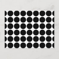 Schwarze Polka Punkte auf Weiß