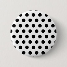 Schwarze Polka Punkte auf weißem Hintergrund