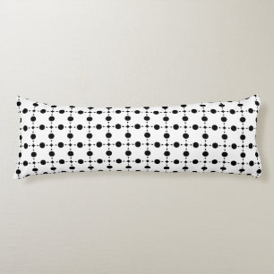 Schwarze Polka-Punkte, Polka-Dot-Muster, Punkte, g Seitenschläferkissen