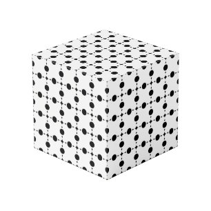 Schwarze Polka-Punkte, Polka-Dot-Muster, Punkte, g Würfel
