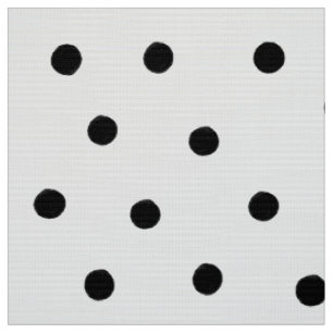 Schwarze Polka-Punkte Stoff