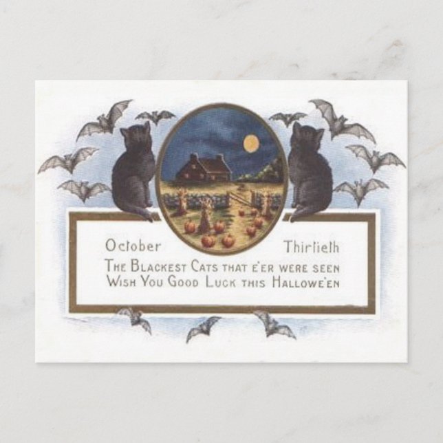 Schwarze Postkarte (Vorderseite)