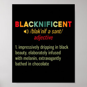 Schwarze Pracht Definition Schwarzer Stolz Träume  Poster