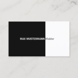 Schwarze professionelle Visitenkarte