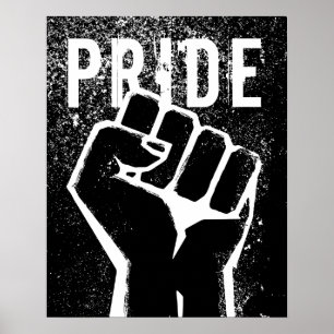 Schwarze Protestfaust Poster