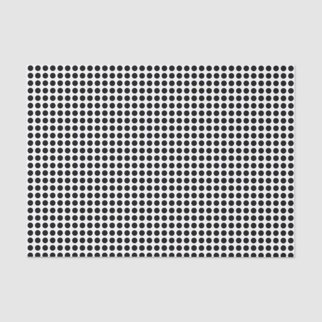 Schwarze Punkte im Weißzungenpapier Seidenpapier (Vorderseite)