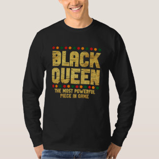 SCHWARZE QUEEN Am mächtigsten Schachafrikaner H T-Shirt