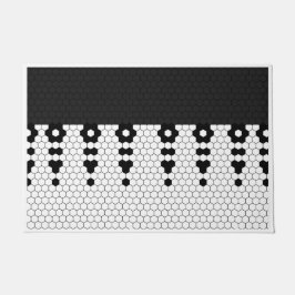 Schwarze Randstreifen Fußmatte