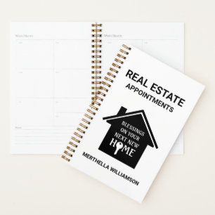 Schwarze REALTOR Termine Planer