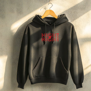 Schwarze rechte Typografie inspirierendes Zitat Hoodie