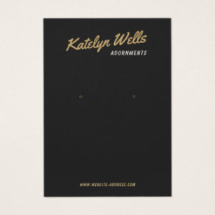 Schwarze Retro-Skriptvorgabekarte