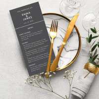 Schwarze Reverse Ampersand Hochzeit | Elegant