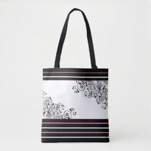 Schwarze Rollen Tasche