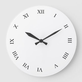 Schwarze römische Zahlen Uhr Uhr Uhr