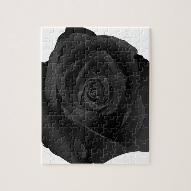 Schwarze Rose (Vertikal)
