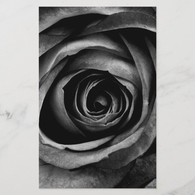 Schwarze Rose Blume Blumendekoration Vintag (Vorderseite)