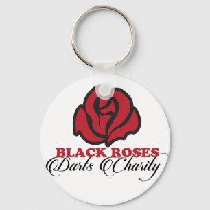 Schwarze Rose Darts Wohltätigkeit Keyring Schlüsselanhänger
