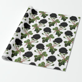 Schwarze Rose Geschenkpapier