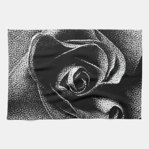 SCHWARZE ROSE GESCHIRRTUCH