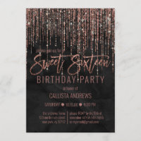 Schwarze Rose Gold Glitzer Perlmarmor Süß 16