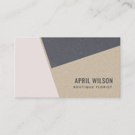 Schwarze Rose Gold Kraft Schwarze Keramik Geometri Visitenkarte