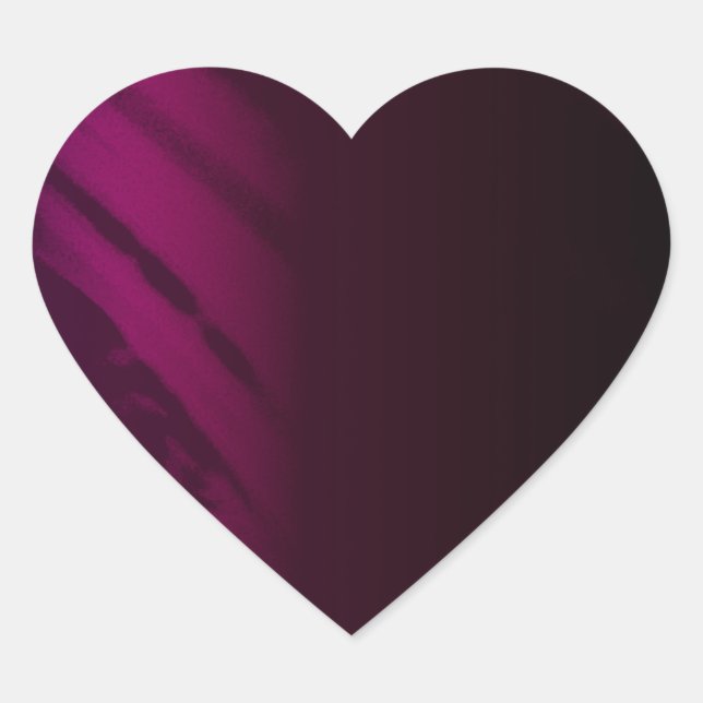 Schwarze Rose Herz-Aufkleber (Vorderseite)