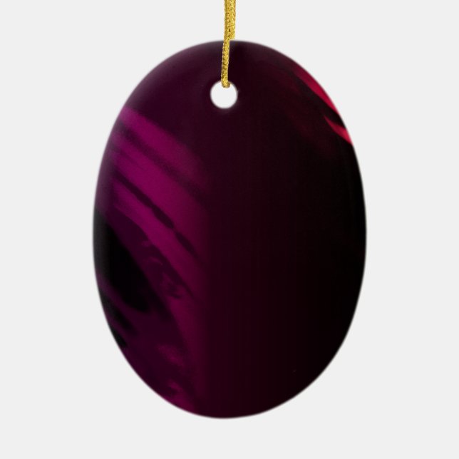 Schwarze Rose Keramikornament (Vorne)