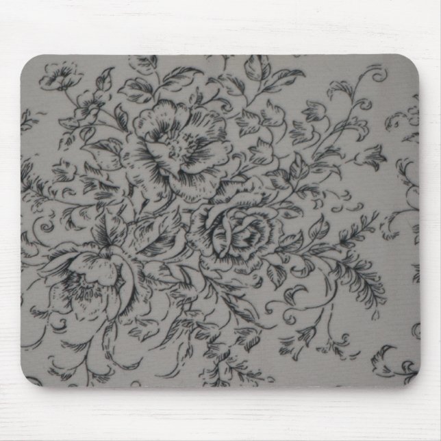 Schwarze Rose Mousepad (Vorne)