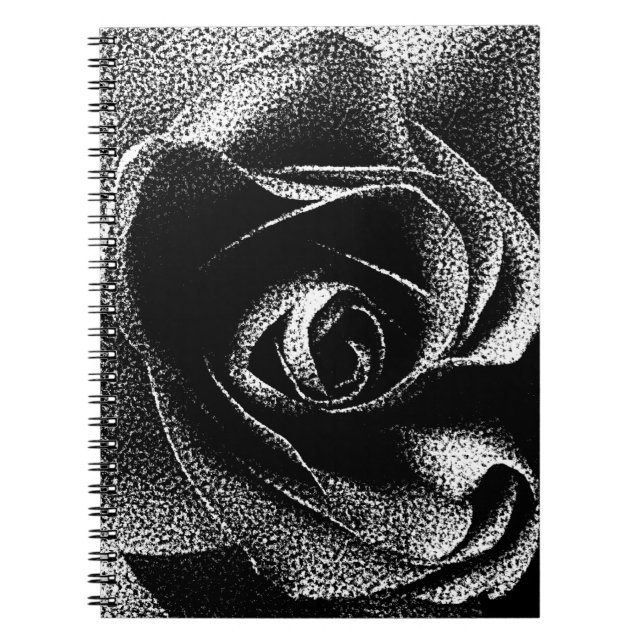 SCHWARZE ROSE NOTIZBLOCK (Vorderseite)