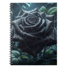 Schwarze Rose Notizblock
