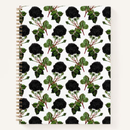 Schwarze Rose Notizbuch
