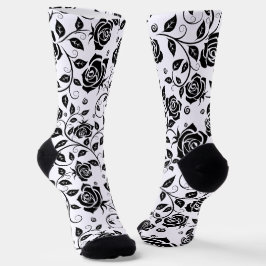 Schwarze Rose Socken