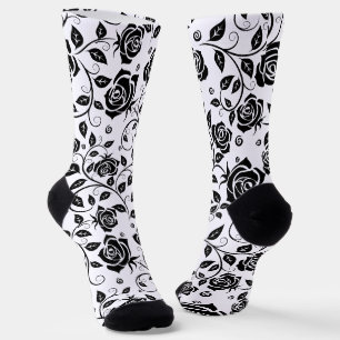 Schwarze Rose Socken