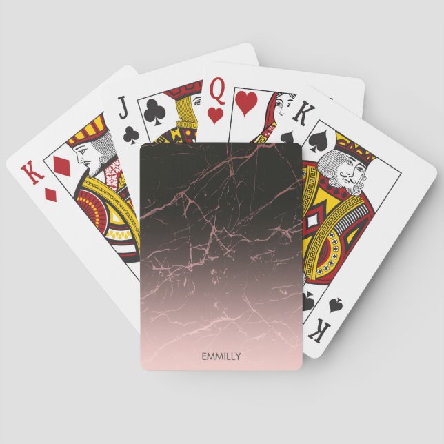 Schwarze Rose Spielkarten (Rückseite)