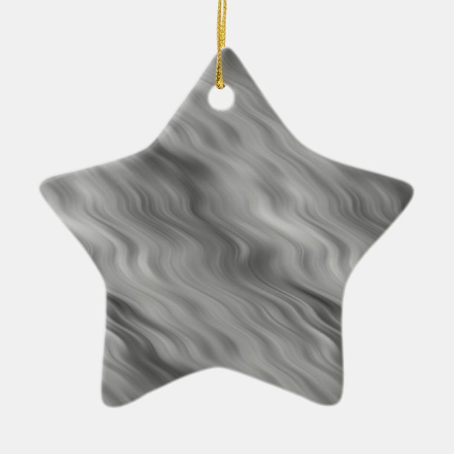 Schwarze Rose Wavy Textur Keramikornament (Vorne)