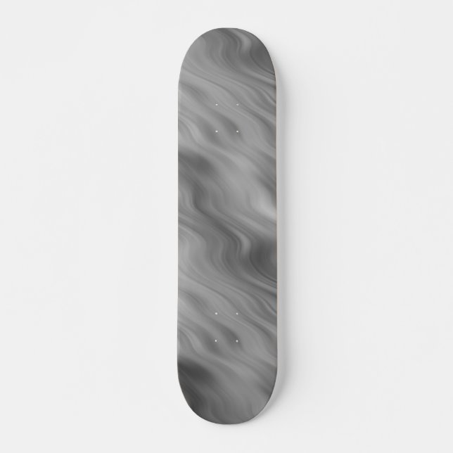 Schwarze Rose Wavy Textur Skateboard (Vorne)