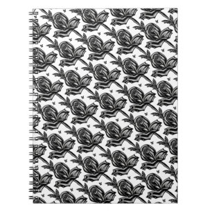 Schwarze Rosen Notizblock