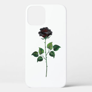 Schwarze Rosenblüte Case-Mate iPhone Hülle