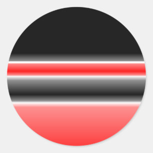 Schwarze/Rot-u. Weiß-Entwurfs-Aufkleber Runder Aufkleber