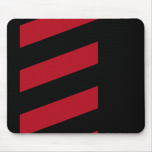 Schwarze rote gestreifte anpassbare Mausmatte Mousepad