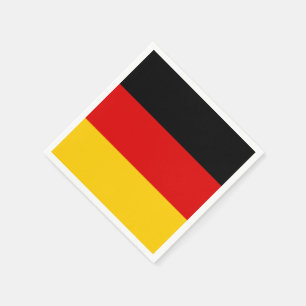 Schwarze rote Goldstreifen Serviette